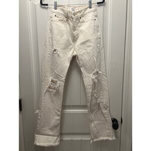 Urban Outfitters Women’s‎ BDG Cowboy Jean High Waisted Distressed Size 26 Beige